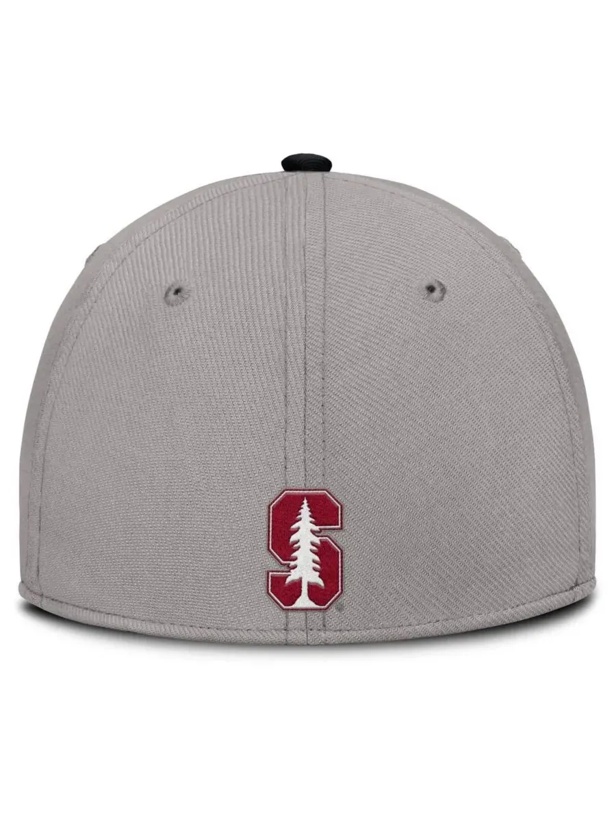 Nike Мужская серая кепка Stanford Cardinal Rise Prep Performance Flex — изображение 2 из 4, серый