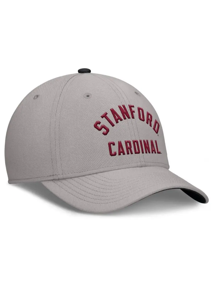 Nike Мужская серая кепка Stanford Cardinal Rise Prep Performance Flex — изображение 3 из 4, серый