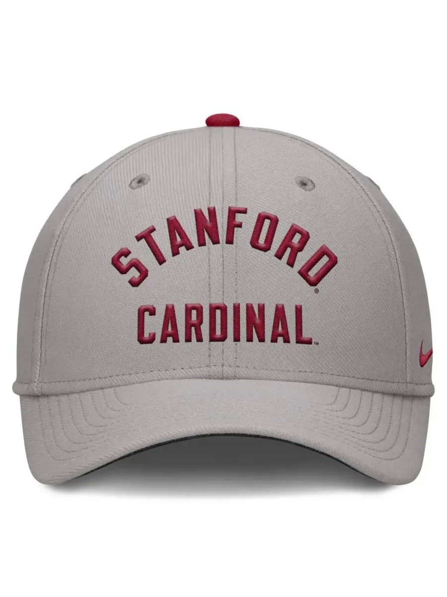 Nike Мужская серая кепка Stanford Cardinal Rise Prep Performance Flex — изображение 4 из 4, серый