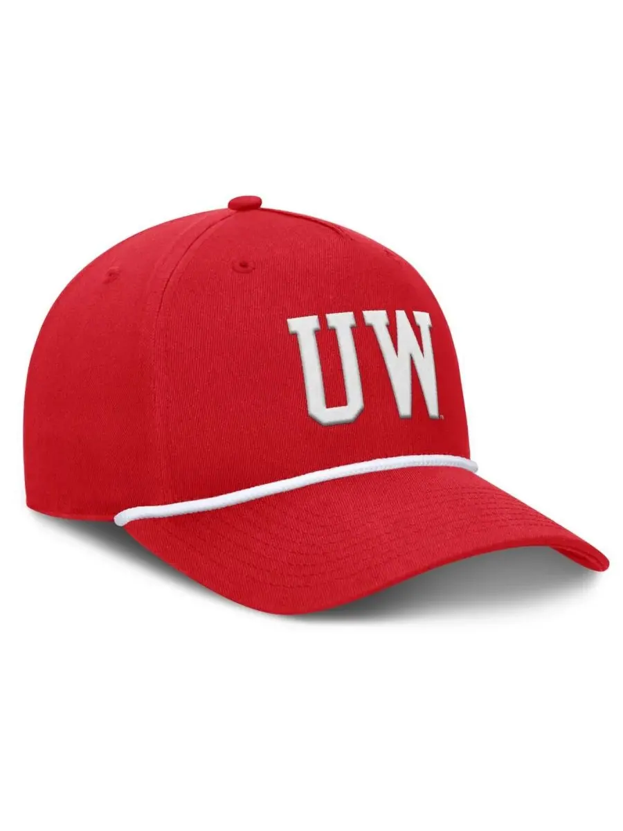 Fanatics Мужская красная регулируемая кепка с символикой команды Wisconsin Badgers, символикой — изображение 3 из 3, красный