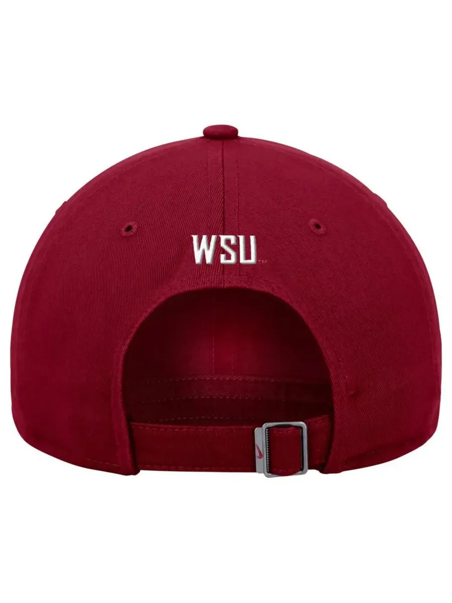 Nike Мужская регулируемая кепка цвета малиновой овчины с символикой клуба Washington State Cougars — изображение 2 из 2
