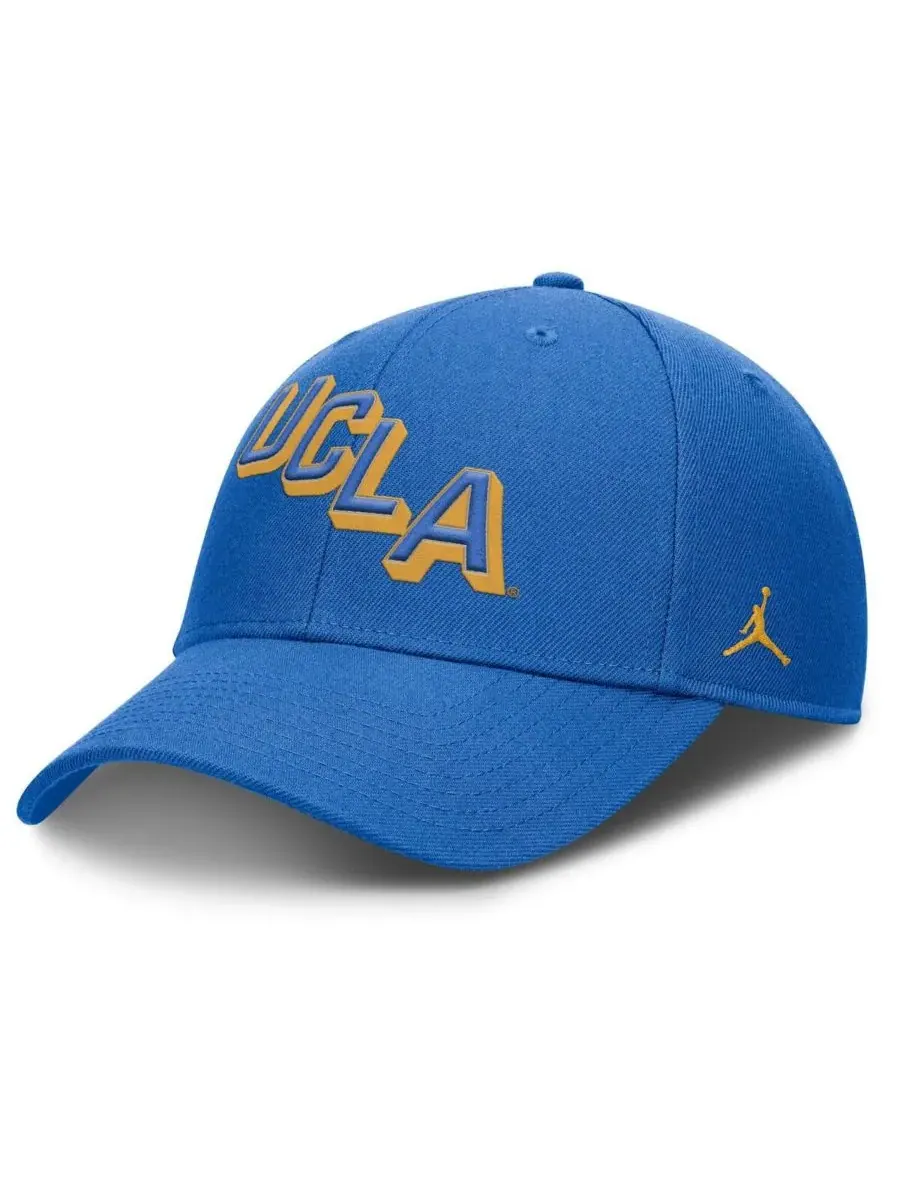 Jordan Мужская синяя регулируемая кепка UCLA Bruins Slanted Primetime Rise Performance — изображение 1 из 4, синий