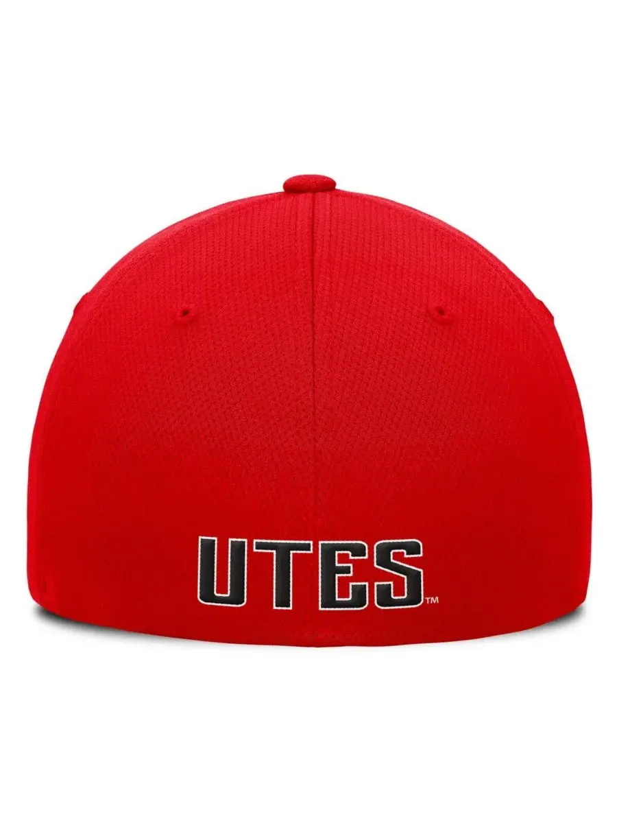 Top of the World Мужская красная кепка Utah Utes Reflex Logo Flex Hat — изображение 2 из 4, красный