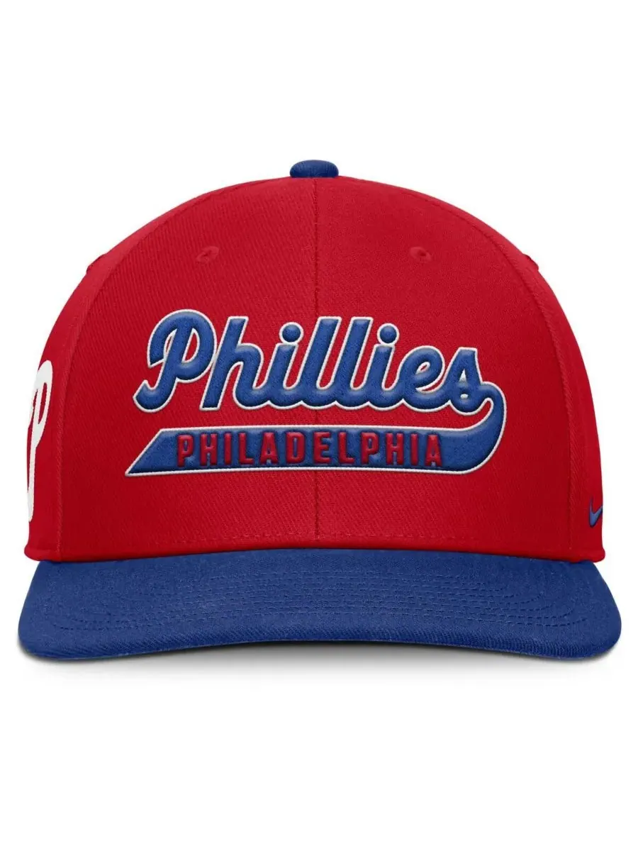 Nike Мужская бейсболка Philadelphia Phillies Pro Performance Snapback красного/королевского цвета — изображение 2 из 4