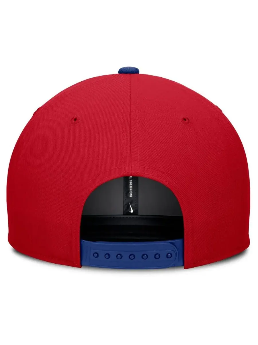Nike Мужская бейсболка Philadelphia Phillies Pro Performance Snapback красного/королевского цвета — изображение 4 из 4