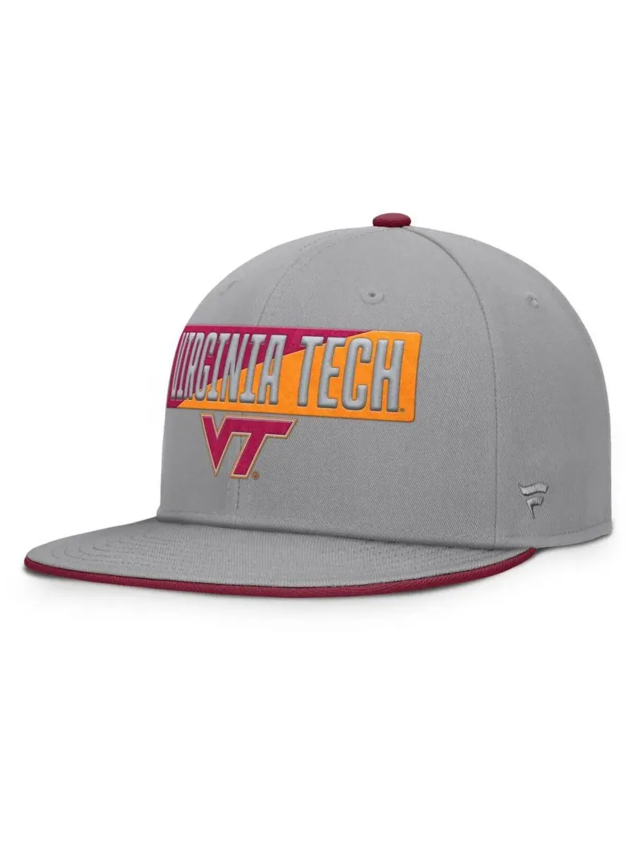 Fanatics Мужская серая кепка-бейсболка Virginia Tech Hokies Duo с регулируемой застежкой — изображение 1 из 4, серый
