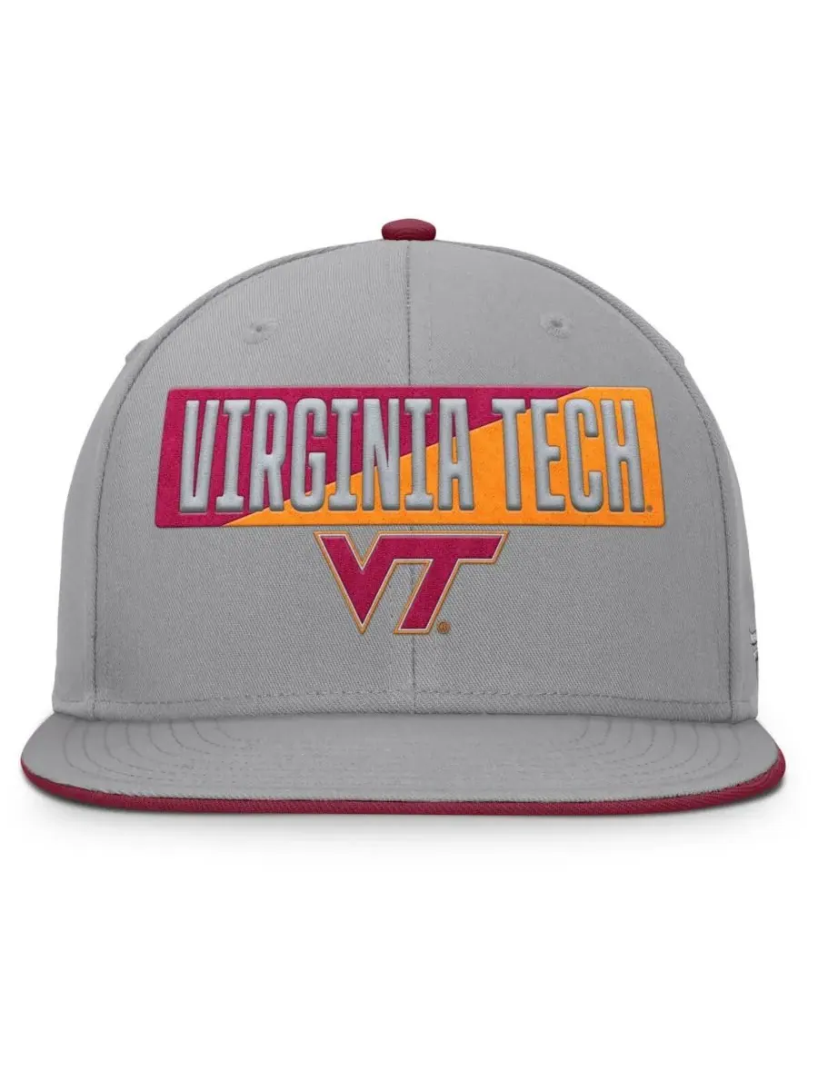 Fanatics Мужская серая кепка-бейсболка Virginia Tech Hokies Duo с регулируемой застежкой — изображение 2 из 4, серый
