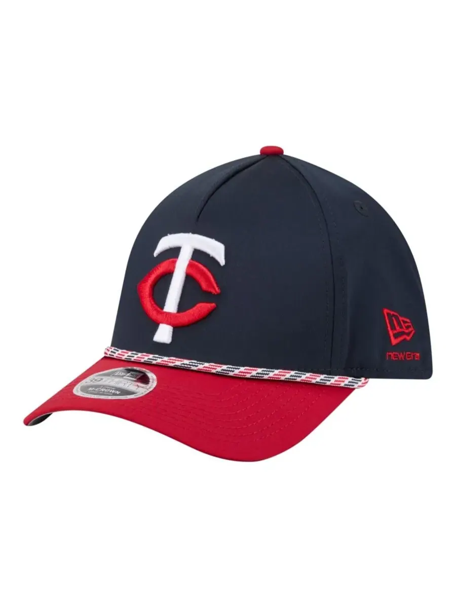 Кепка с изогнутым козырьком M-Crown A-Frame 39THIRTY Flex Hat New Era — изображение 1 из 5, темно-синий красный