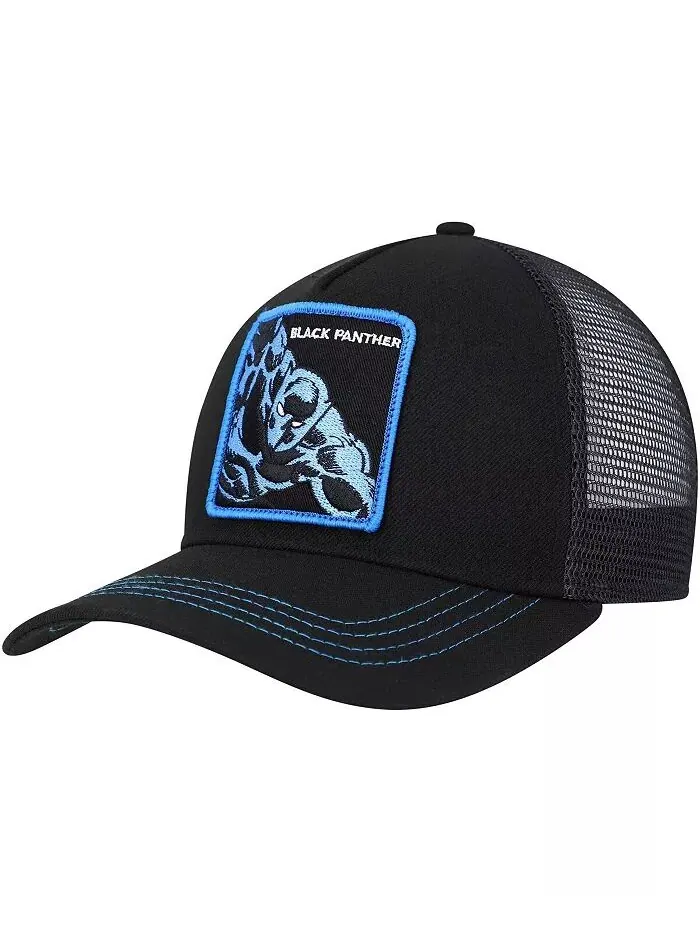 Мужская черная кепка-кепка Black Panther Retro с А-образной оправой Lids