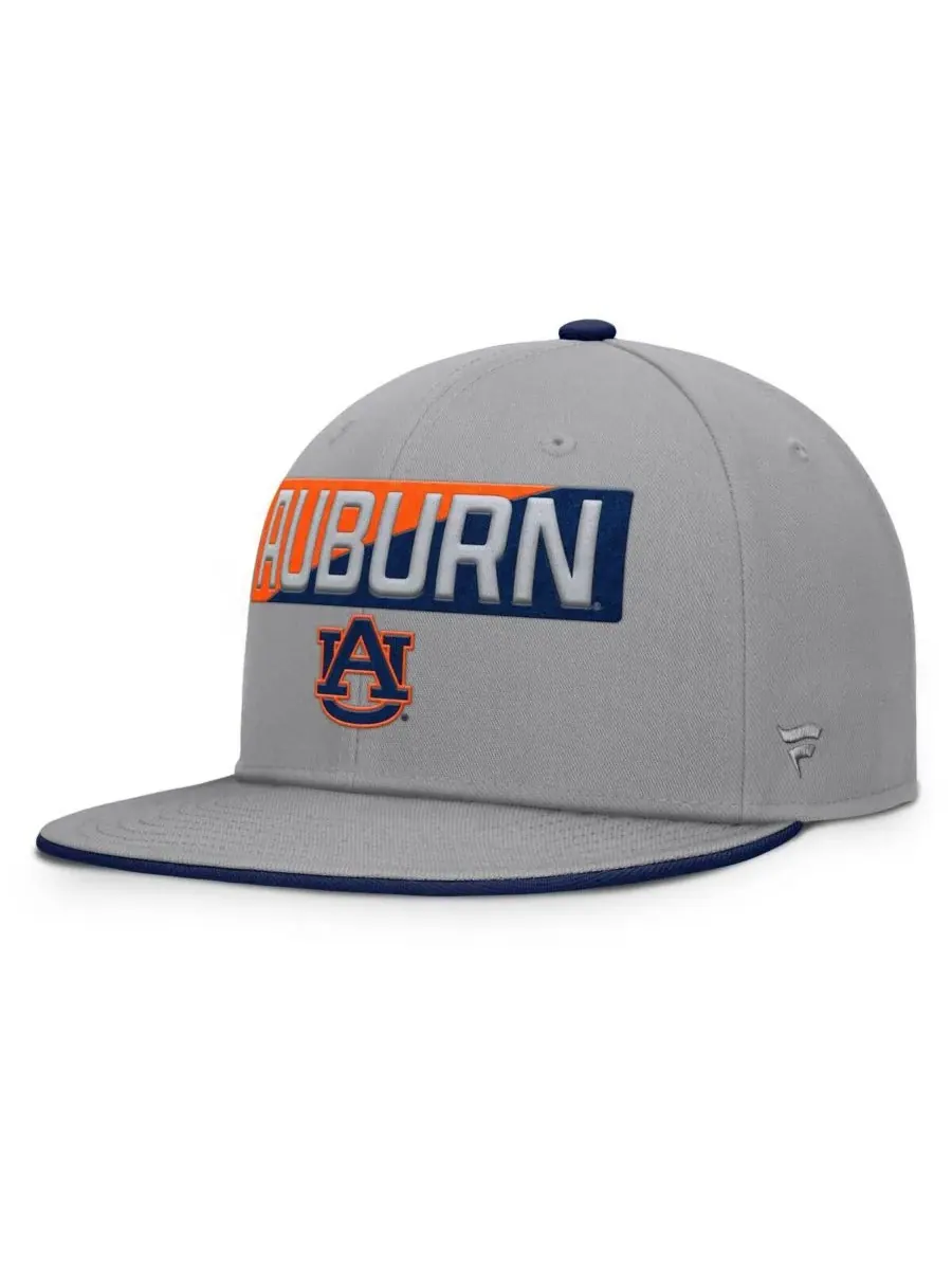 Fanatics Мужская серая бейсболка Auburn Tigers Duo Snapback — изображение 1 из 4, серый
