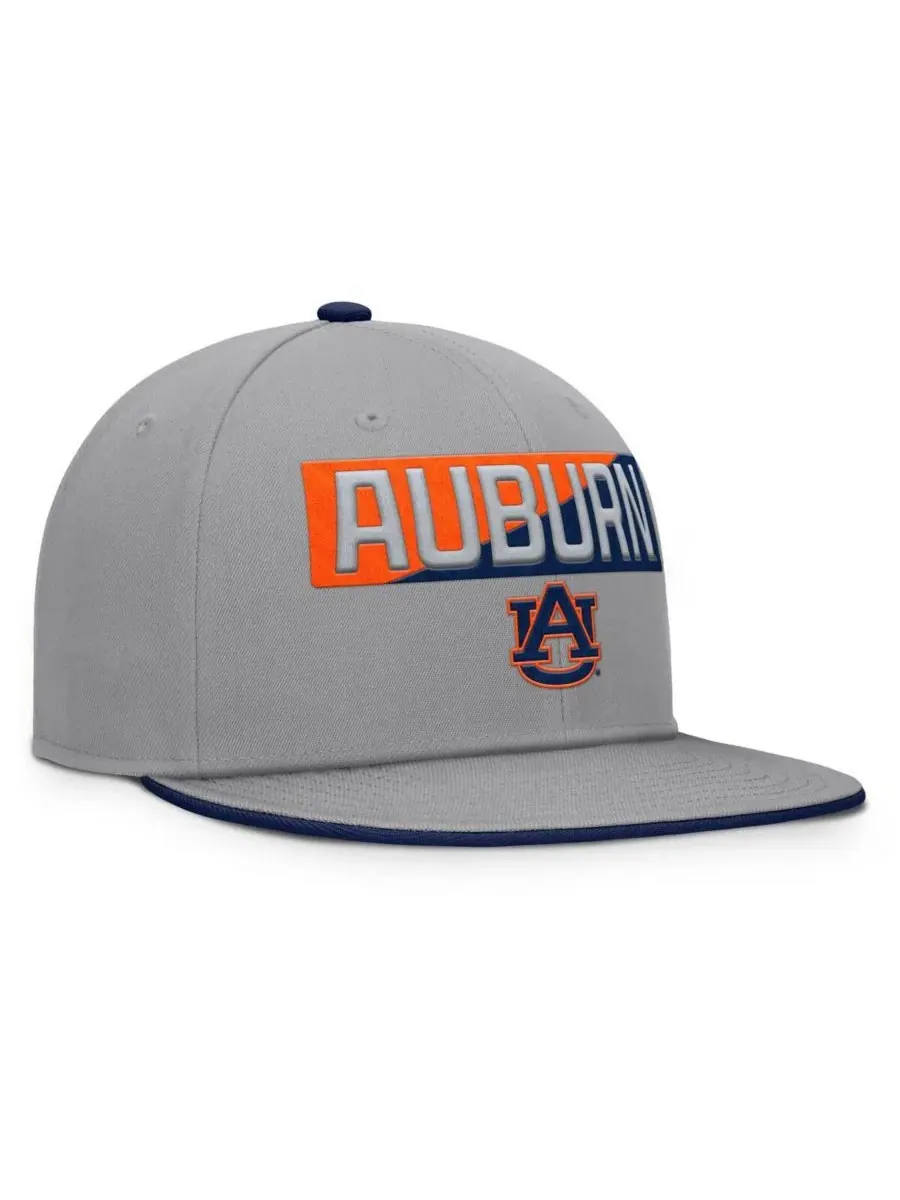 Fanatics Мужская серая бейсболка Auburn Tigers Duo Snapback — изображение 3 из 4, серый