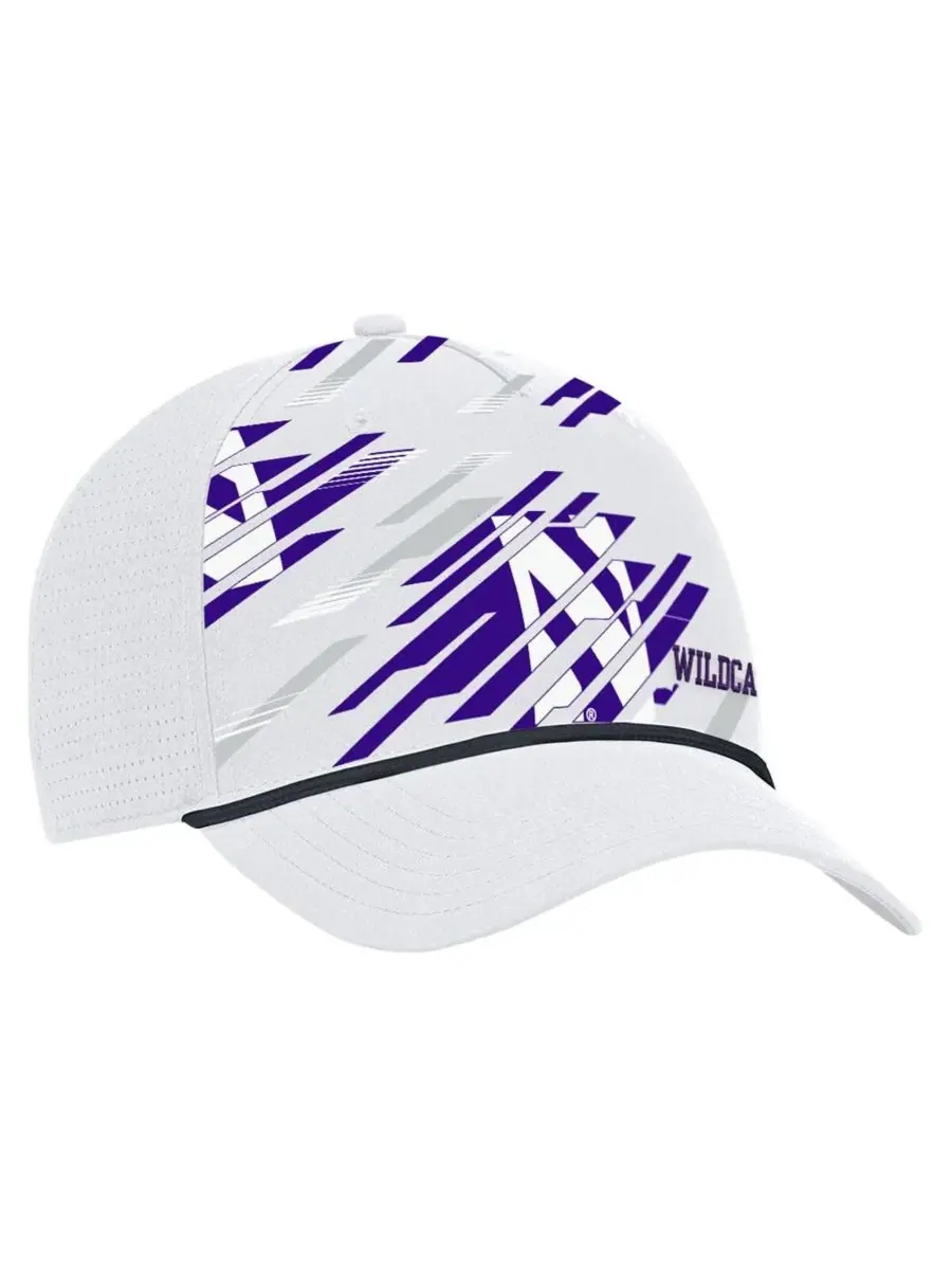 Under Armour Мужская белая регулируемая кепка с логотипом Northwestern Wildcats College Essentials — изображение 3 из 4