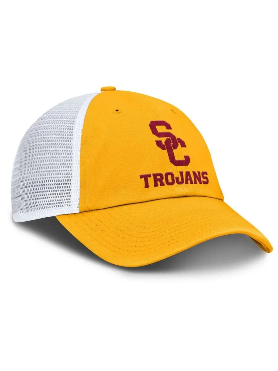 Мужская золотистая регулируемая кепка-тракер с символикой клуба USC Trojans Nike — изображение 3 из 4, золото