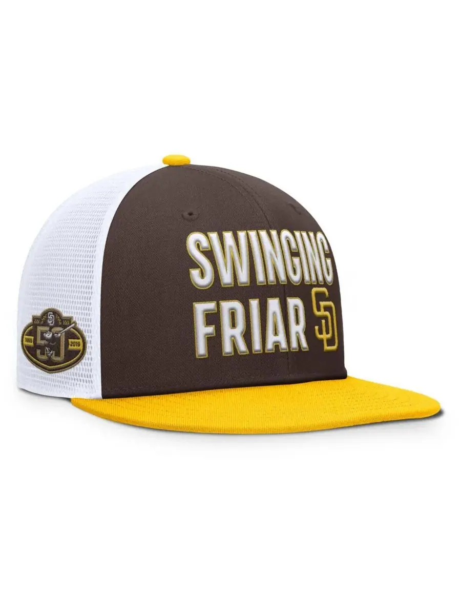 Nike Мужская коричневая бейсболка San Diego Padres Pro Trucker Snapback — изображение 1 из 4, коричневый