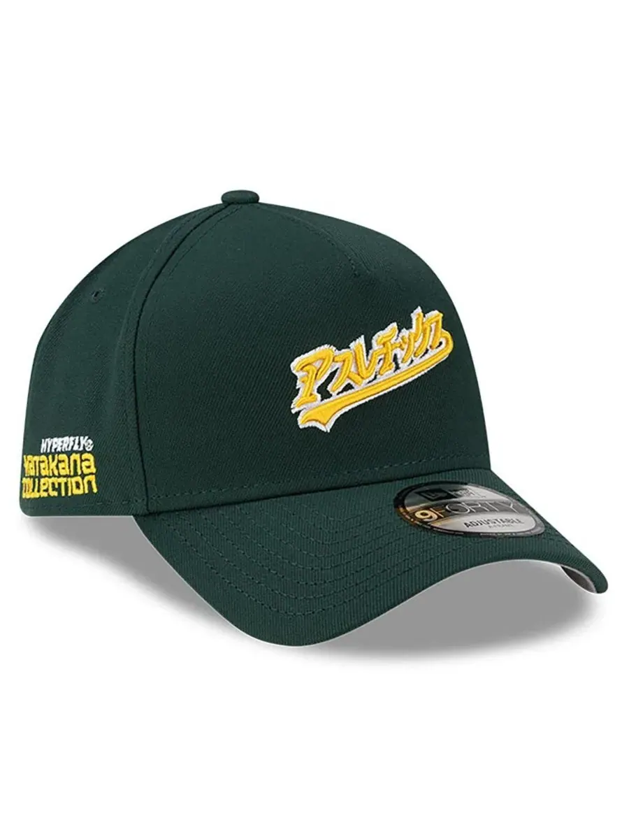 Кепка Oakland Athletics с японскими иероглифами New Era — изображение 1 из 4, зеленый