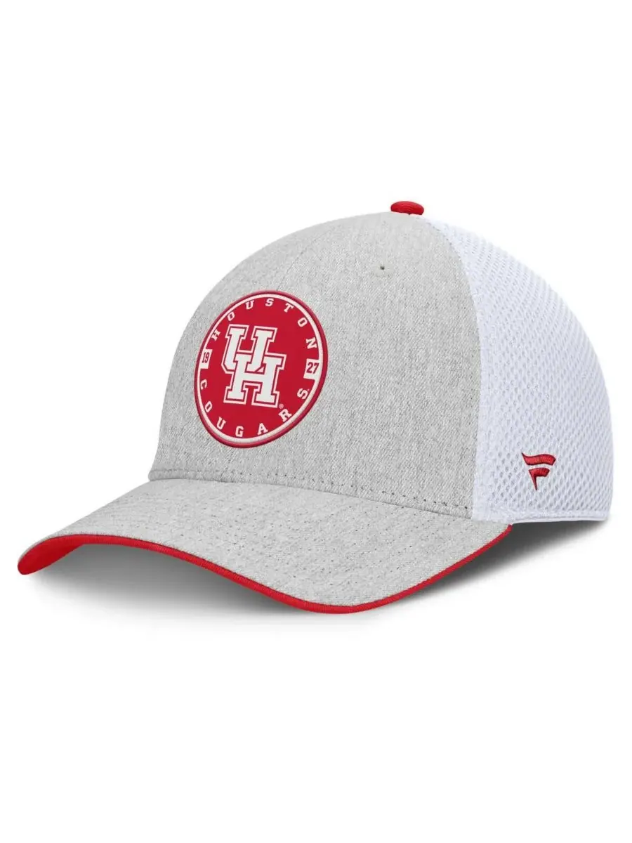 Fanatics Мужская светло-серая кепка Houston Cougars Trigger Flex — изображение 1 из 4, серый