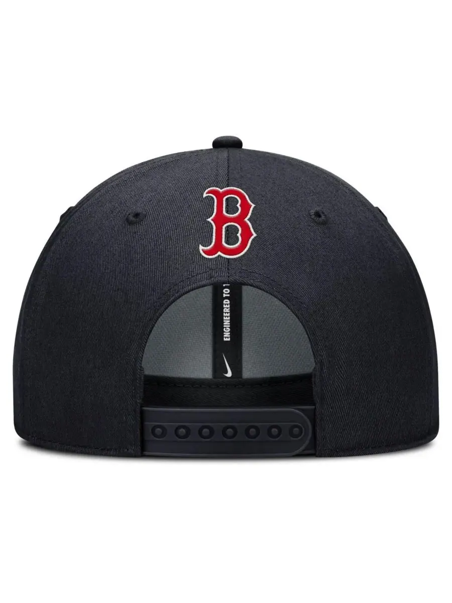 Nike Мужская темно-синяя бейсболка Boston Red Sox Rise из габардина с регулируемым размером — изображение 2 из 4, темно-синий
