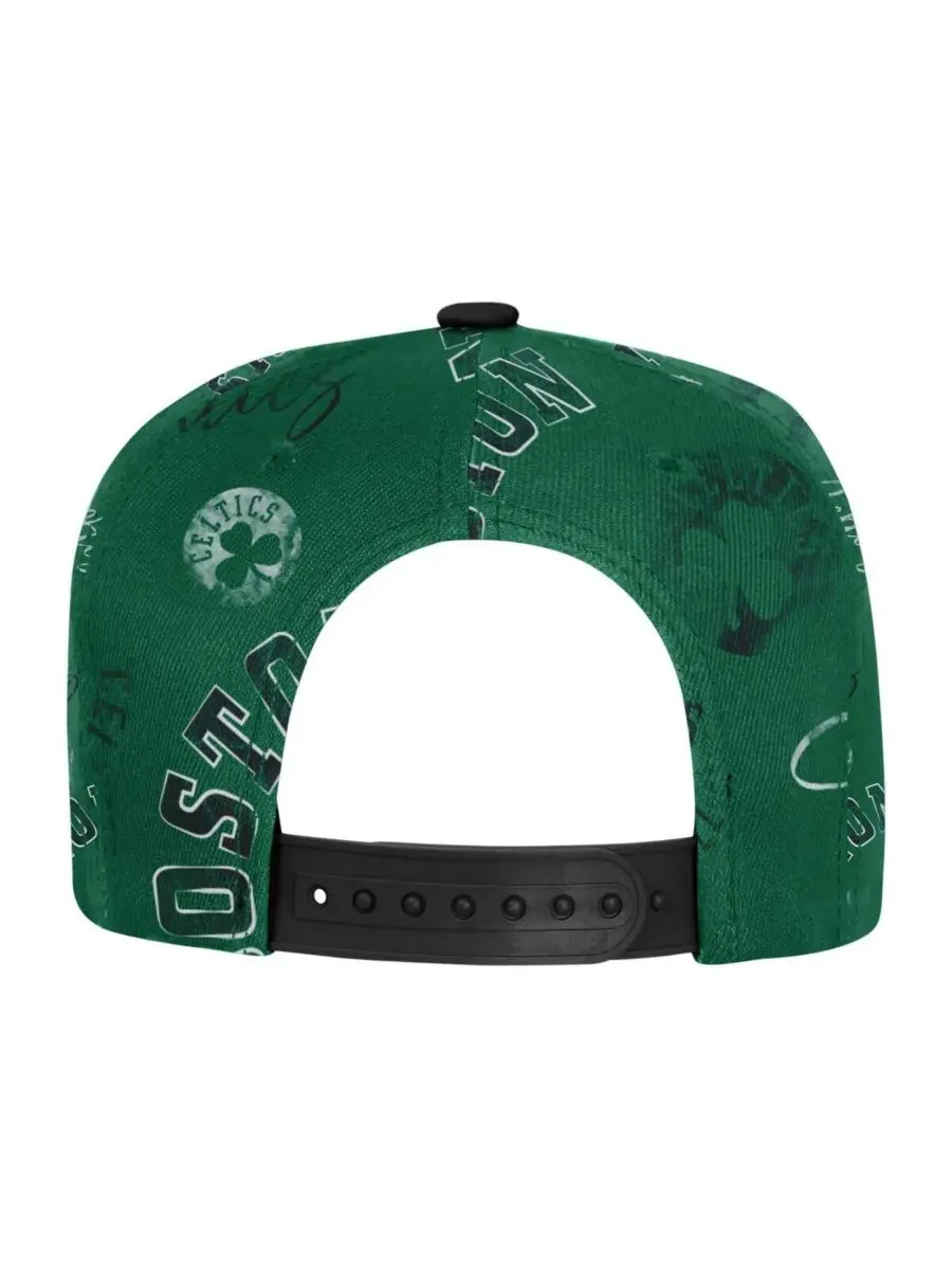 Outerstuff Бейсболка Big Boys and Girls Kelly Green Boston Celtics Street Hooper с принтом по всей — изображение 2 из 3
