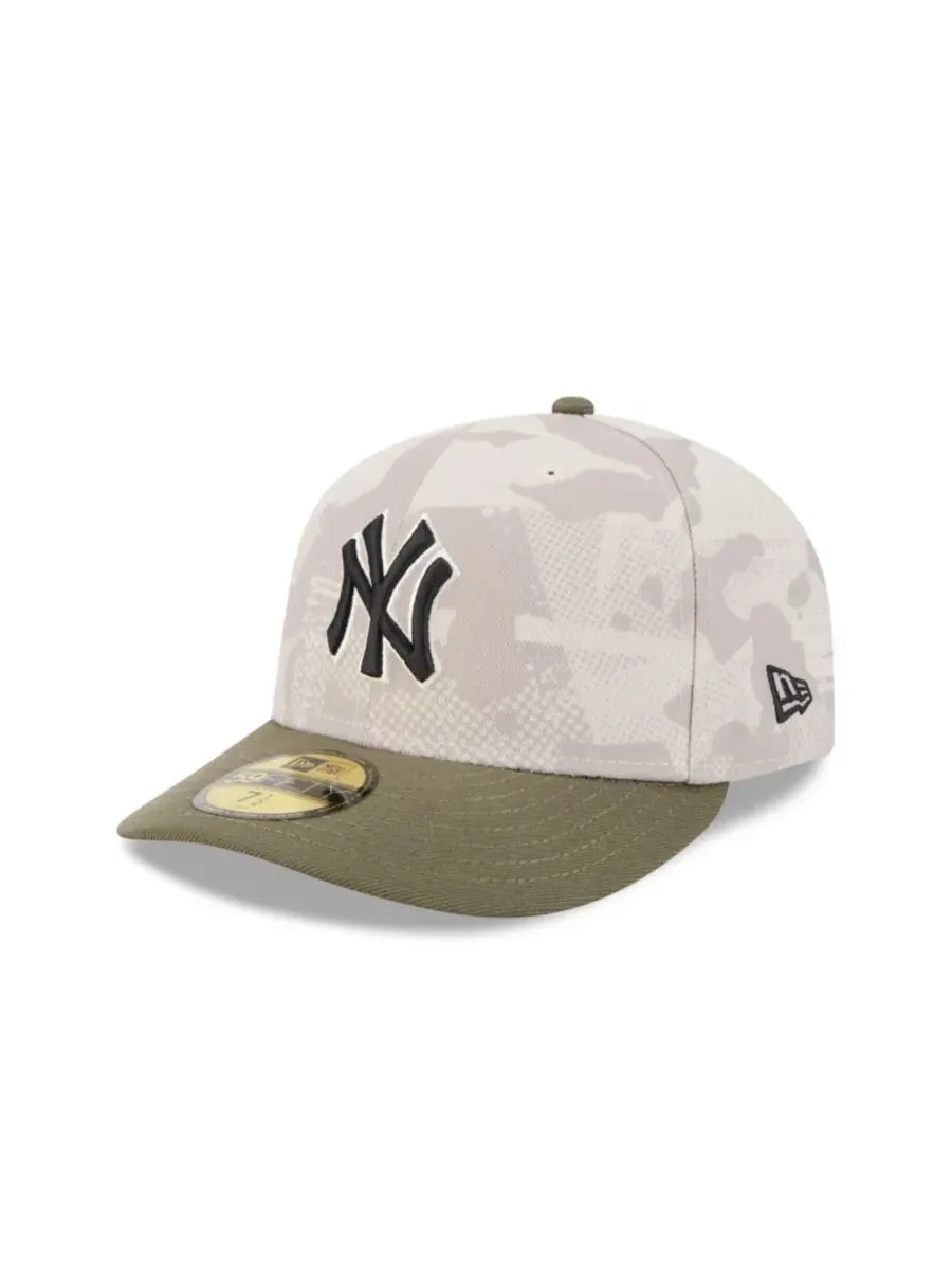 New Era Мужская светло-бежевая/оливковая кепка New York Yankees 59FIFTY, посвященная Дню