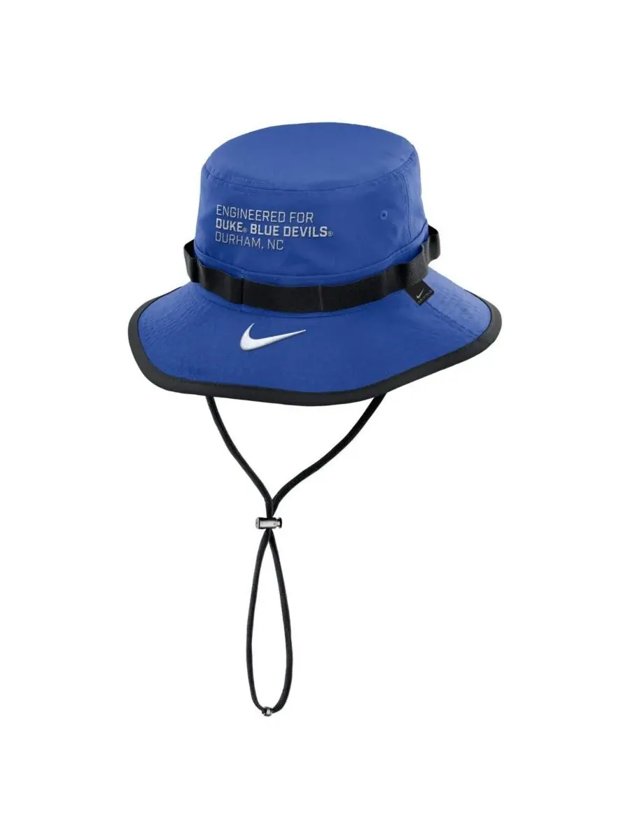 Nike Мужская панама Royal Duke Blue Devils 2025 Sideline Apex Boonie Bucket Hat — изображение 2 из 2, королевский