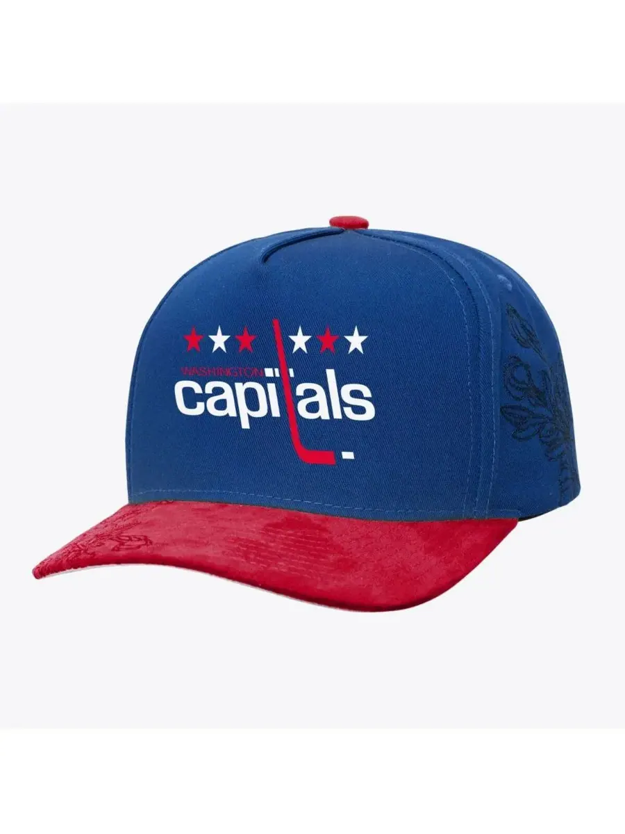 Mitchell & Ness Мужская сине-красная бейсболка Washington Capitals May Flowers Pro Crown с — изображение 1 из 2