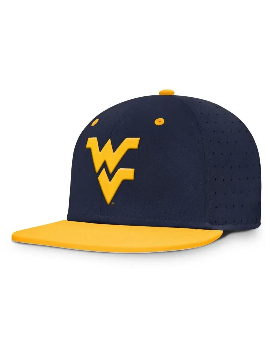 Nike Мужская темно-синяя бейсболка West Virginia Mountaineers On-Field Dugout True Performance — изображение 1 из 5