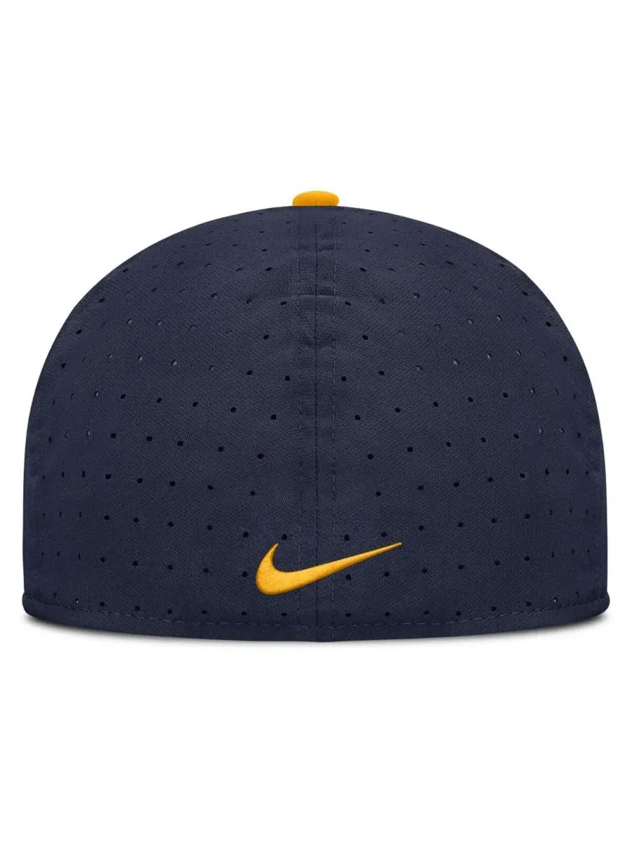 Nike Мужская темно-синяя бейсболка West Virginia Mountaineers On-Field Dugout True Performance — изображение 2 из 5