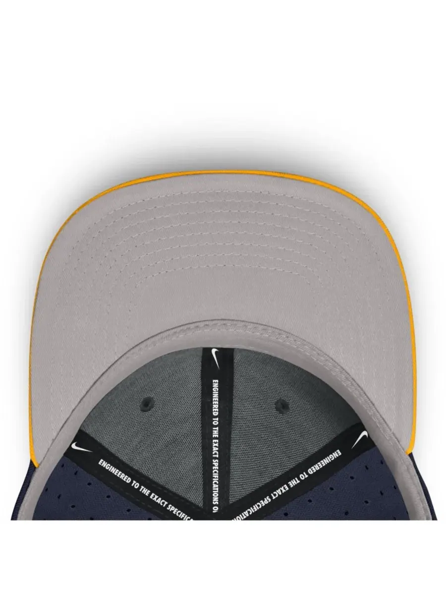 Nike Мужская темно-синяя бейсболка West Virginia Mountaineers On-Field Dugout True Performance — изображение 4 из 5