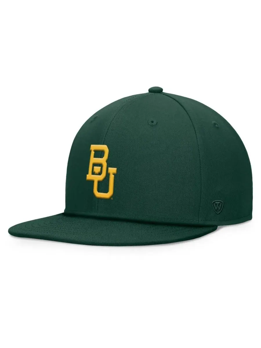 Top of the World Мужская зеленая кепка Baylor Bears Fundamental Snapback — изображение 1 из 4, зеленый