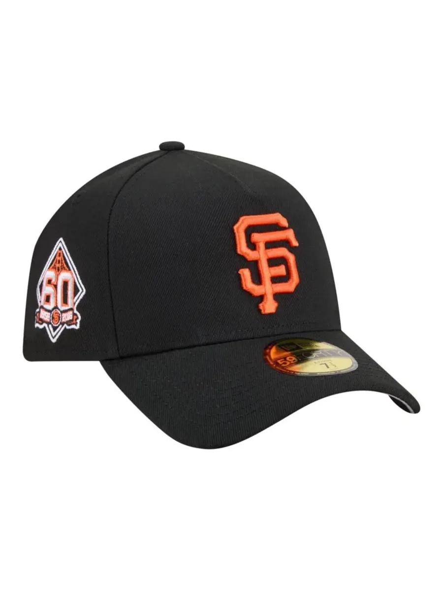 Кепка с вышивкой San Francisco Giants, 59FORTY New Era — изображение 1 из 7, черный