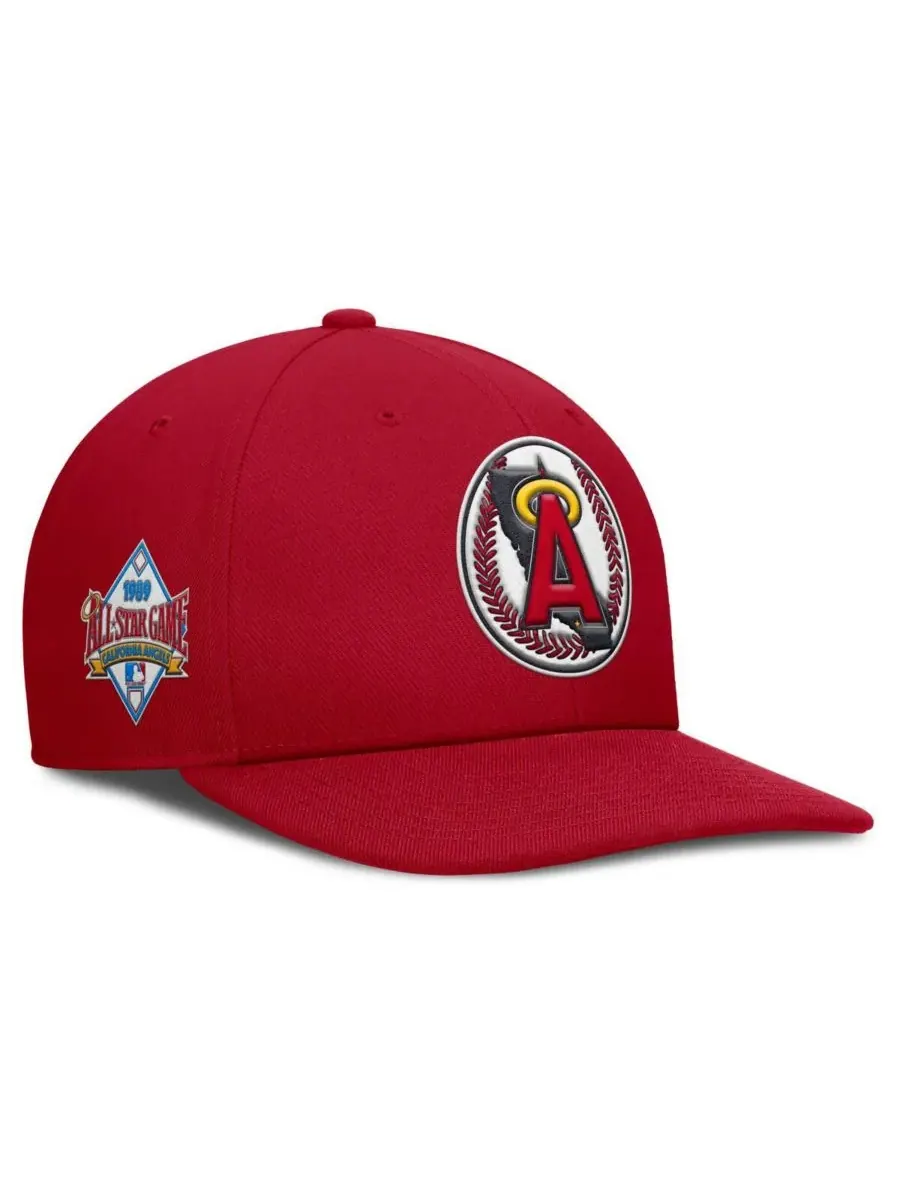 Nike Мужская красная бейсболка California Angels Pro Performance Snapback — изображение 1 из 4, красный
