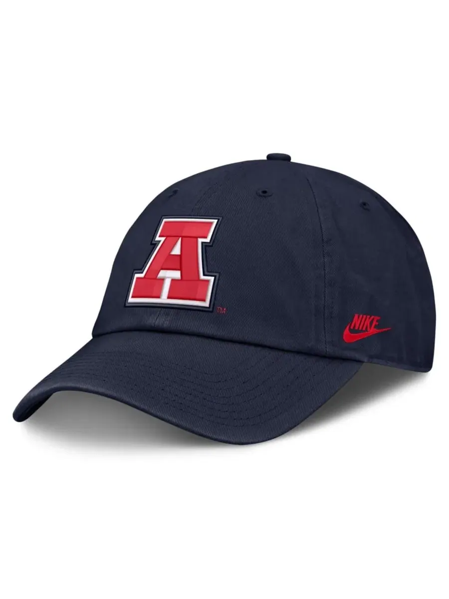 Бейсболка с вышивкой Nike Arizona Wildcats Legacy Letter Club — изображение 1 из 4, темно-синий