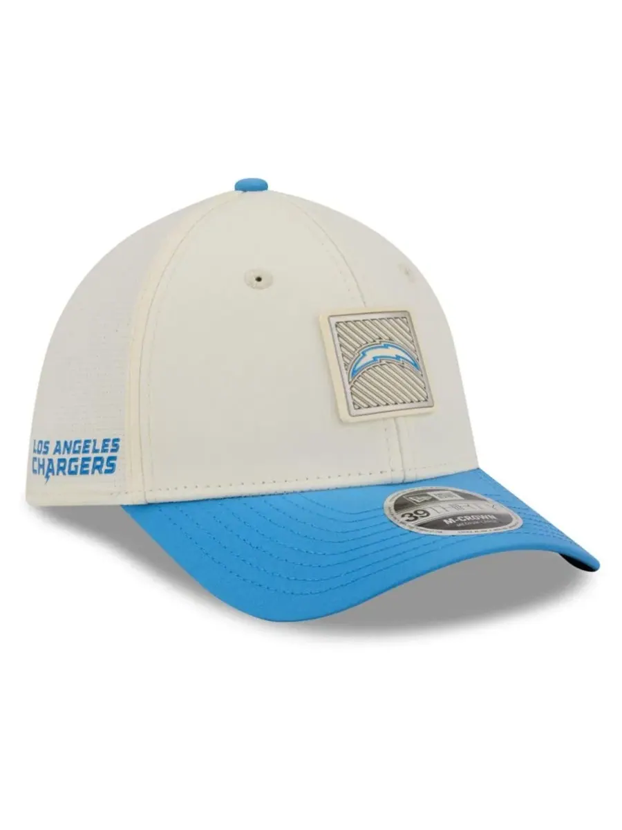 Кепка New Era 39THIRTY с логотипом Los Angeles Chargers — изображение 1 из 5, кремовый синий