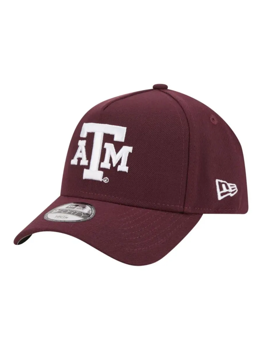 Кепка New Era 9FORTY A-Frame с вышивкой Texas A&M Aggies — изображение 1 из 5, коричневый