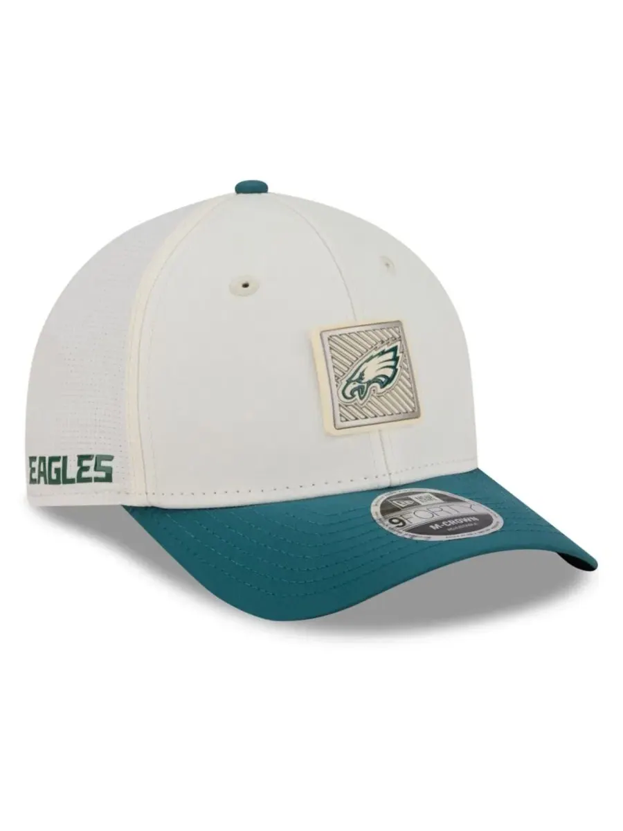 Кепка 9FORTY Philadelphia Eagles из полиэстера с регулируемым ремешком New Era — изображение 1 из 5, кремовый зеленый