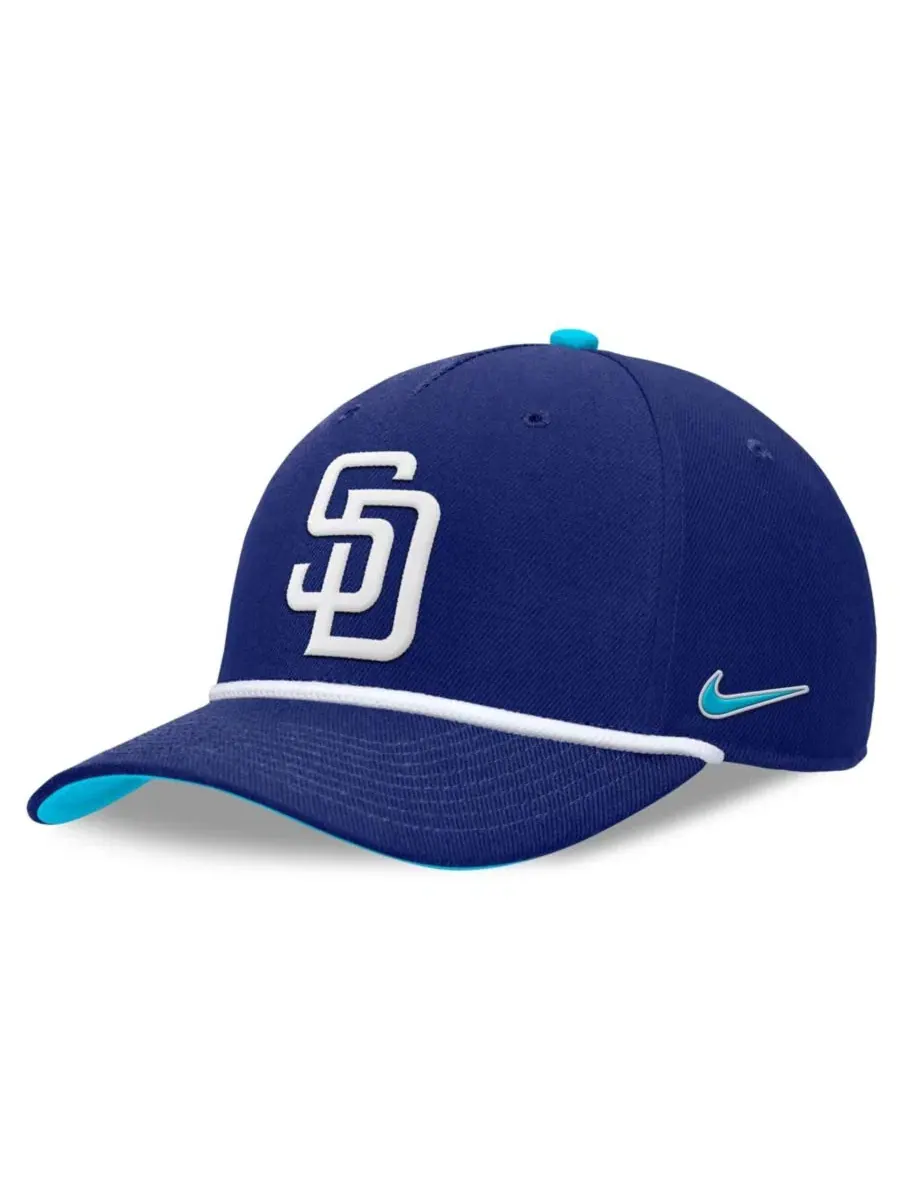 Кепка Nike Rise с вышивкой San Diego Padres — изображение 1 из 4, королевский
