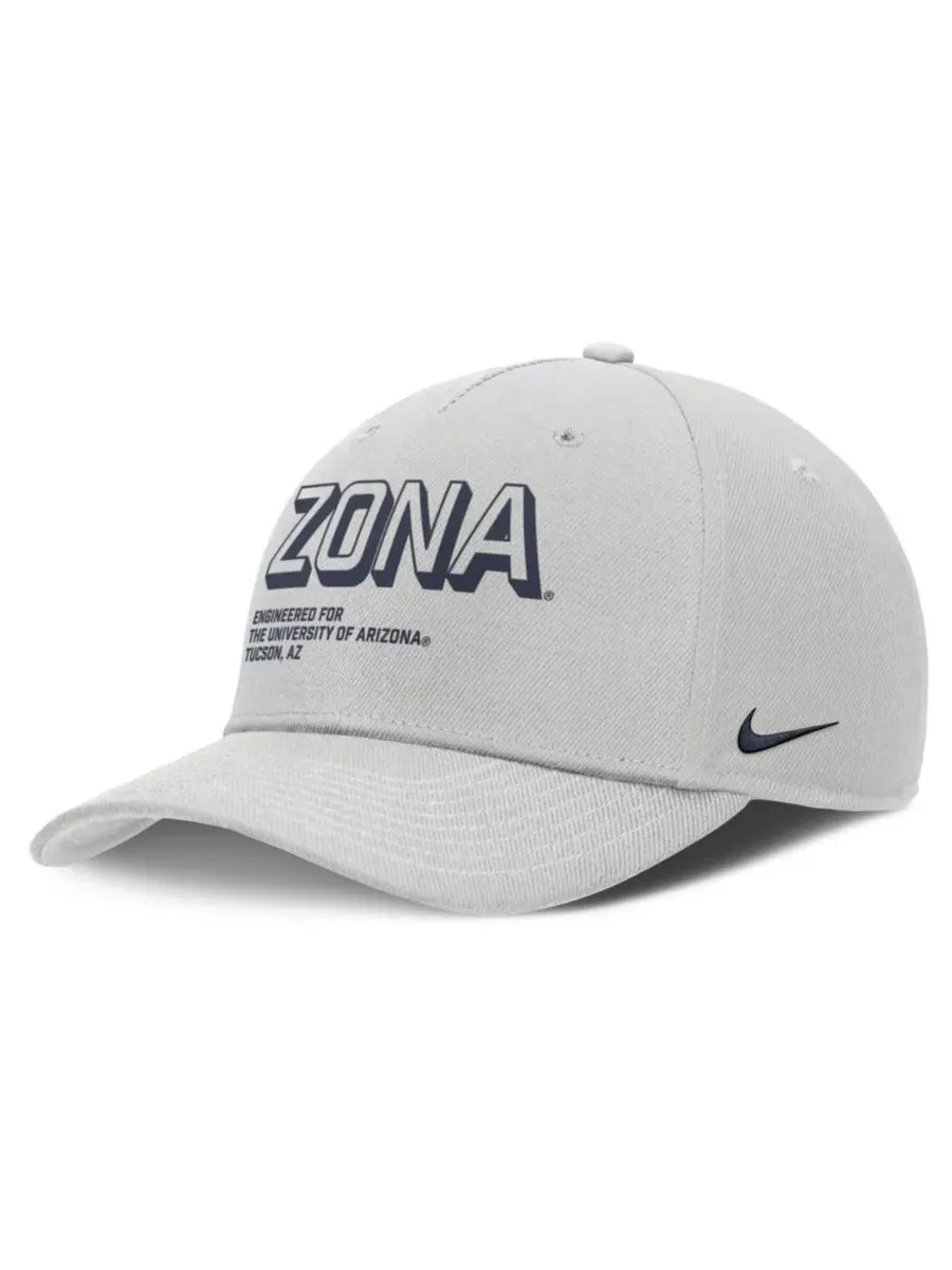 Кепка Nike Arizona Wildcats 2025 Sideline Dust Pinched Rise — изображение 1 из 4, серый