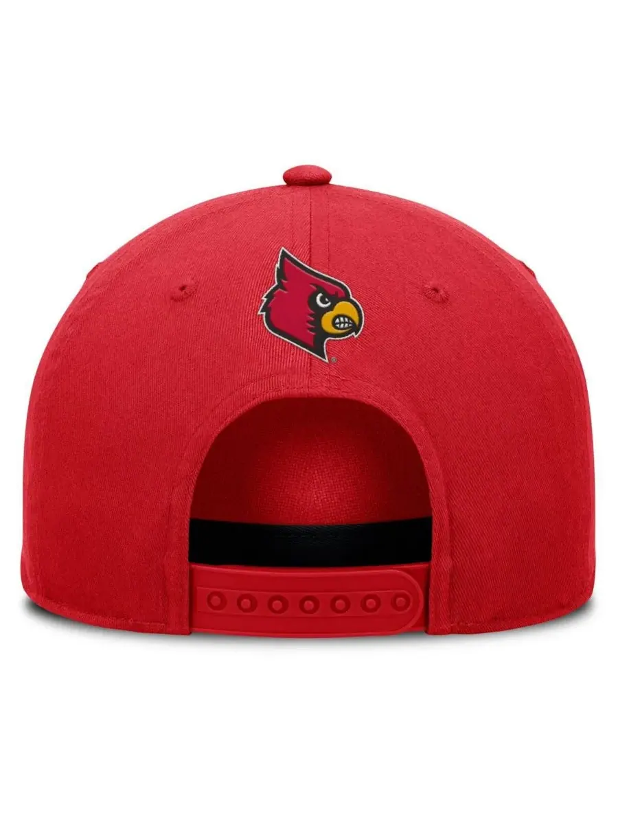 Fanatics Мужская красная регулируемая бейсболка Louisville Cardinals с защитным шнуром от фол-мяча — изображение 2 из 4