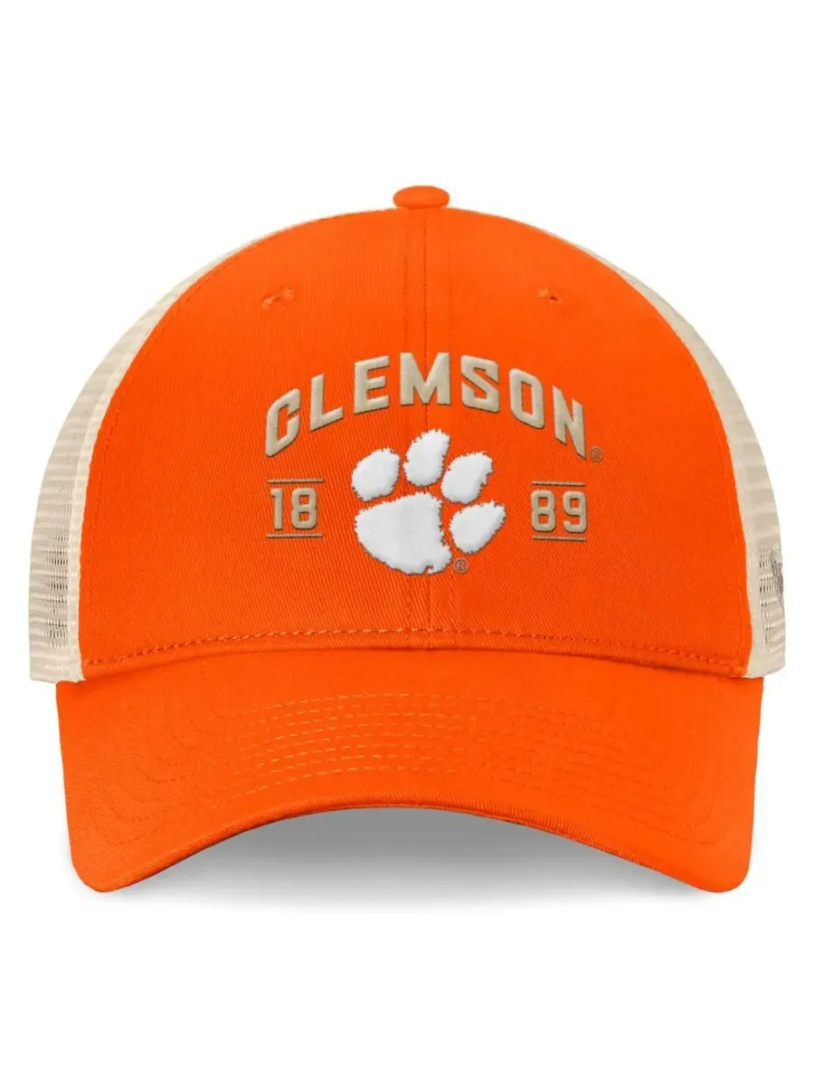 Top of the World Мужская регулируемая кепка-тракер Clemson Tigers Heritage Waylon оранжевого цвета — изображение 2 из 4