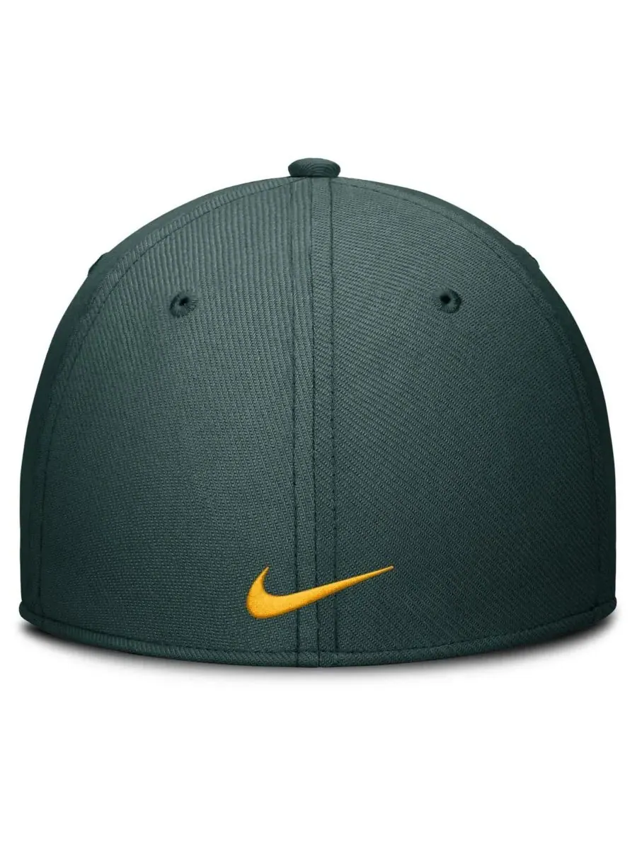 Nike Мужская зеленая кепка Athletics Rise Performance Flex — изображение 4 из 4, зеленый