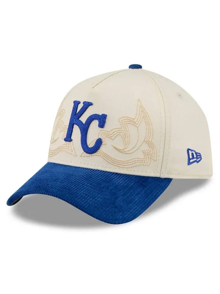 Кепка-уэстерн с вышивкой Kansas City Royals New Era — изображение 1 из 5, серый