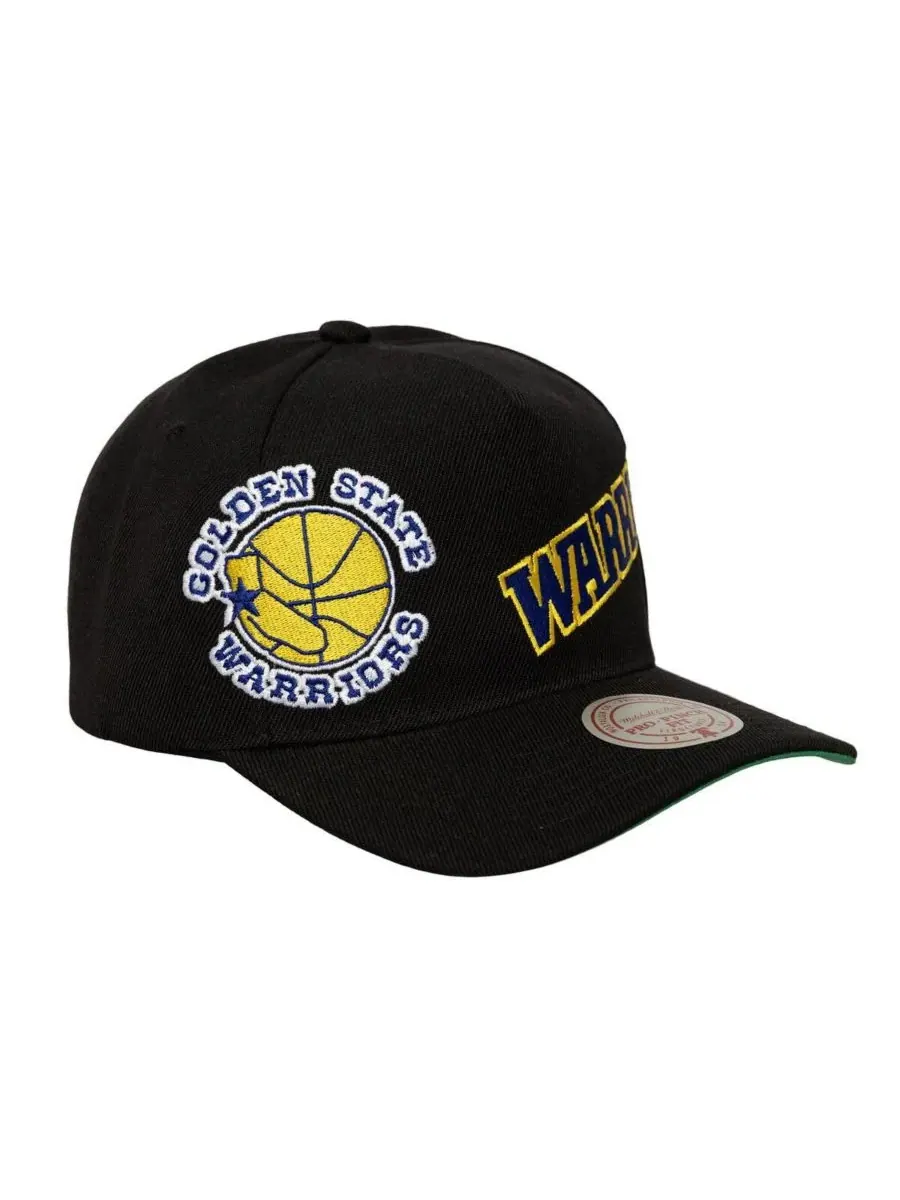 Mitchell & Ness Мужская черная кепка Mitchell Ness Golden State Warriors с логотипом Busted Logo — изображение 2 из 3, черный