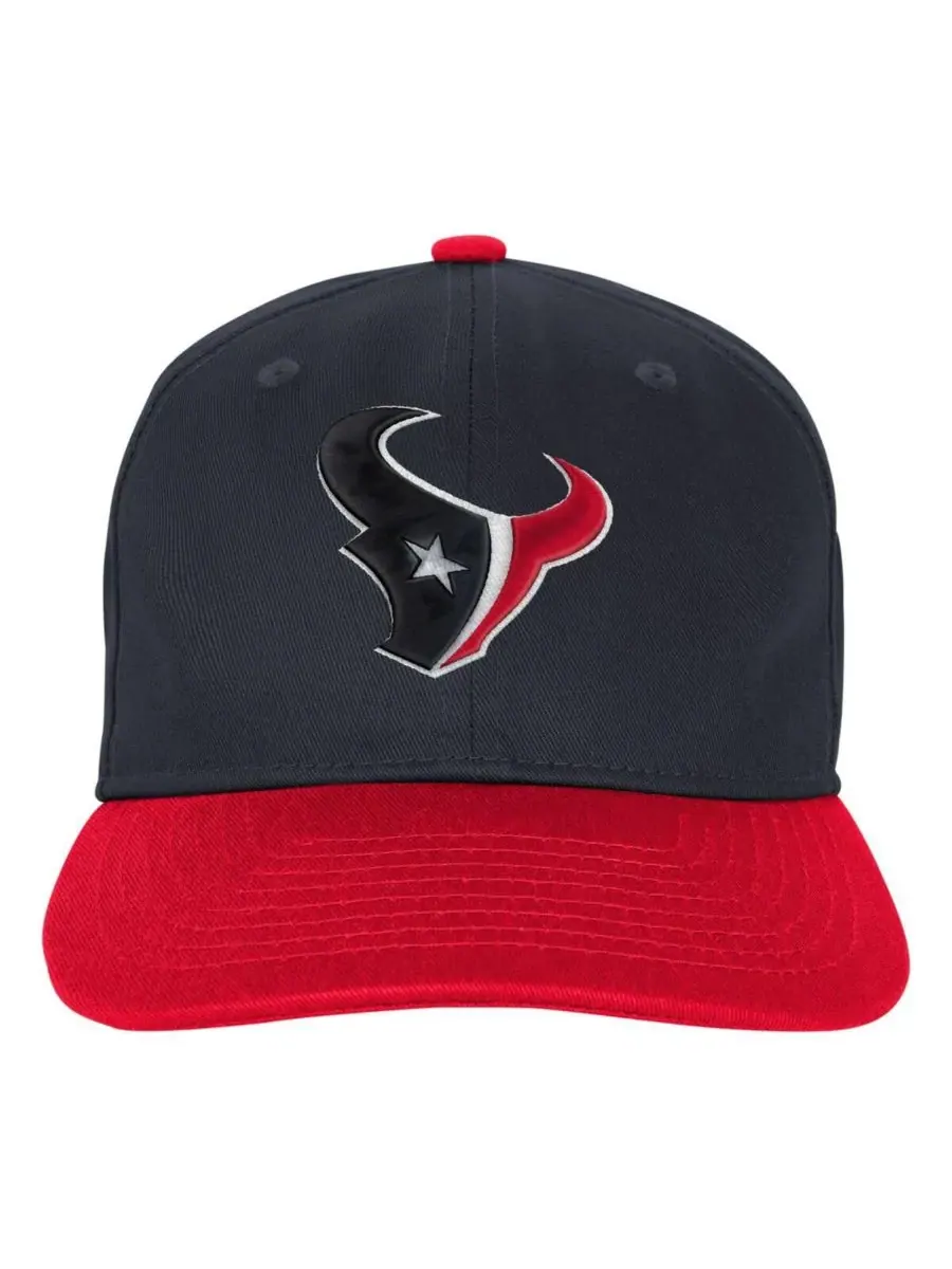 Outerstuff Большая детская бейсболка Houston Texans в стиле ретро с регулируемым размером — изображение 3 из 3, темно-синий
