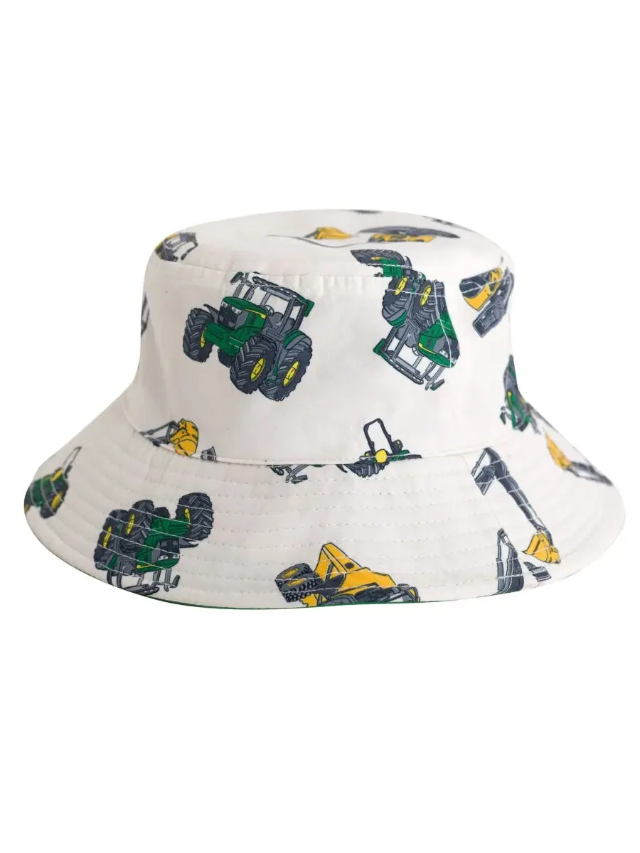 Детская панама от солнца John Deere — изображение 3 из 8, зеленый/белый
