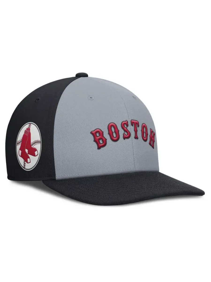 Nike Мужская серо-синяя бейсболка Boston Red Sox Pro Performance с регулируемой застежкой — изображение 1 из 4