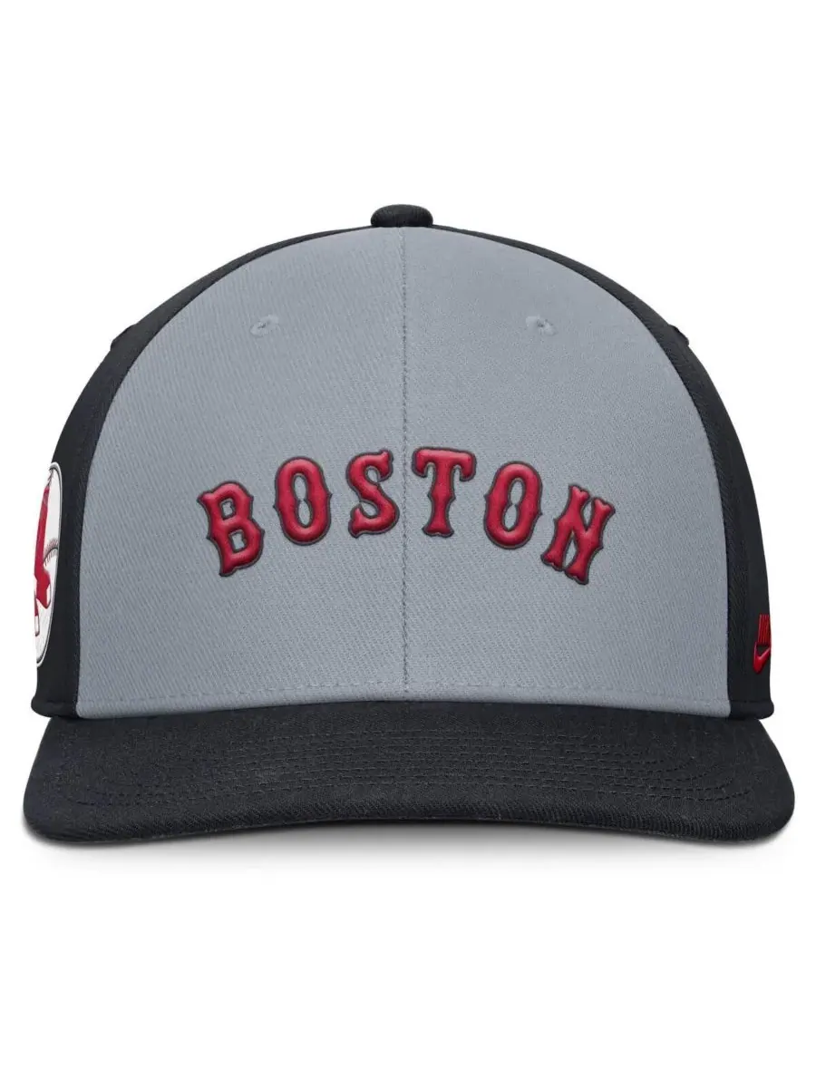 Nike Мужская серо-синяя бейсболка Boston Red Sox Pro Performance с регулируемой застежкой — изображение 4 из 4