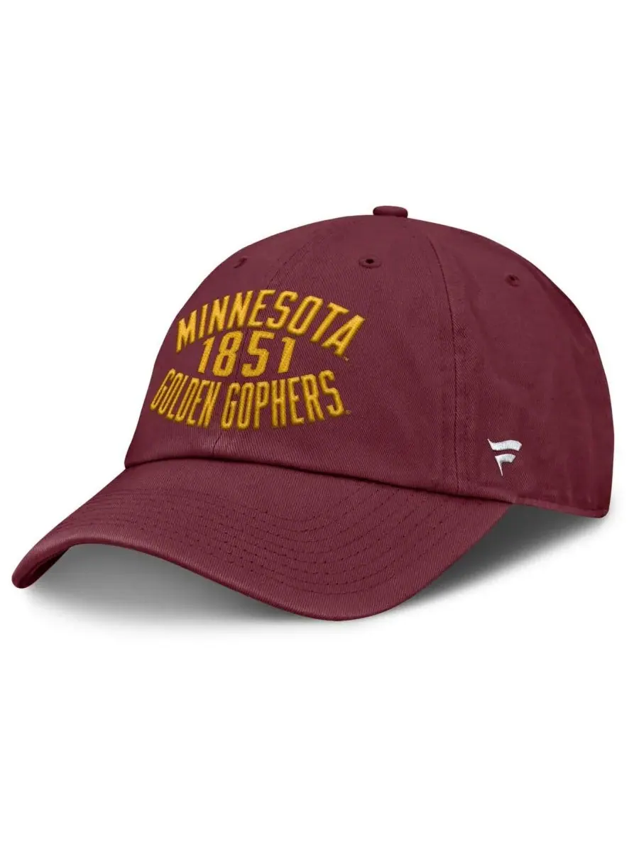 Fanatics Мужская регулируемая кепка бордового цвета с символикой команды Minnesota Golden Gophers — изображение 1 из 4