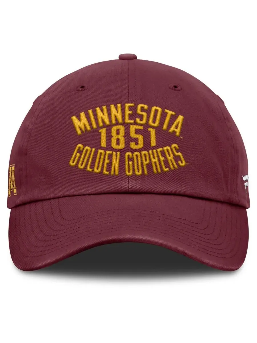 Fanatics Мужская регулируемая кепка бордового цвета с символикой команды Minnesota Golden Gophers — изображение 2 из 4