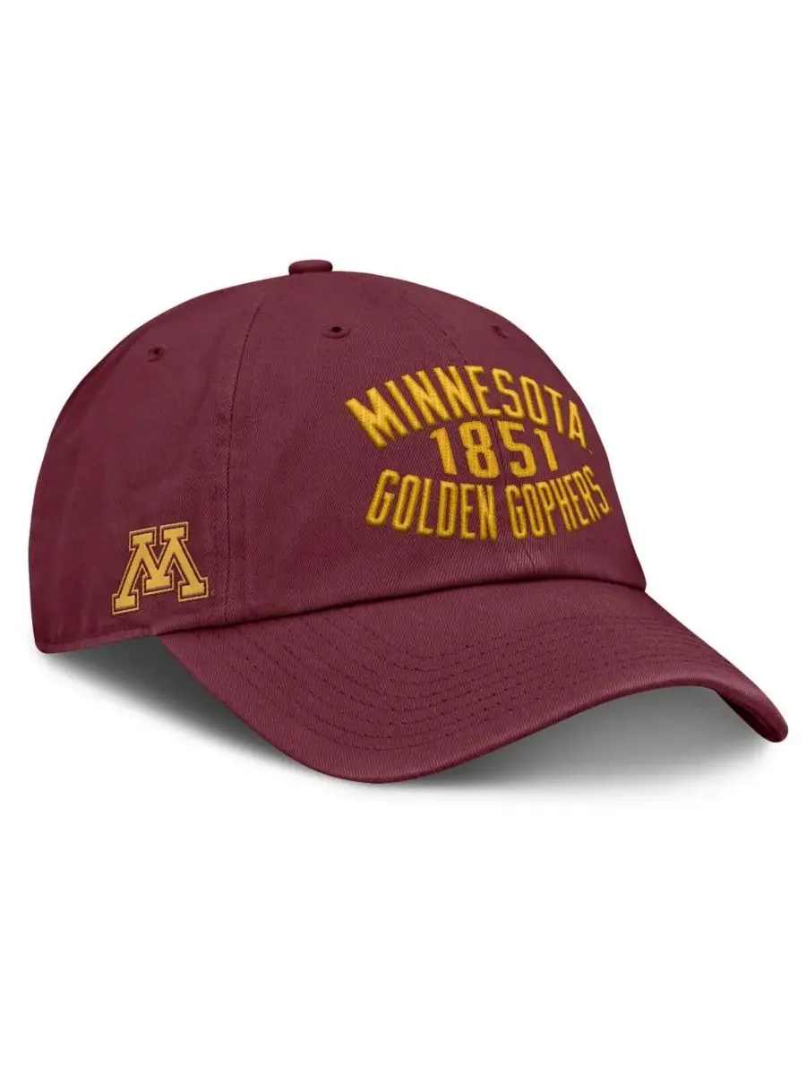 Fanatics Мужская регулируемая кепка бордового цвета с символикой команды Minnesota Golden Gophers — изображение 3 из 4