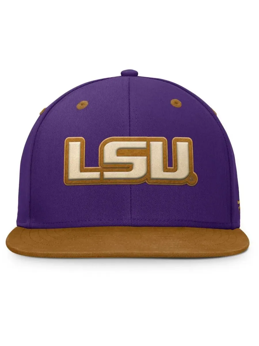 Fanatics Мужская кепка Noboa с логотипом LSU Tigers — изображение 2 из 4, фиолетовый коричневый
